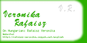 veronika rafaisz business card